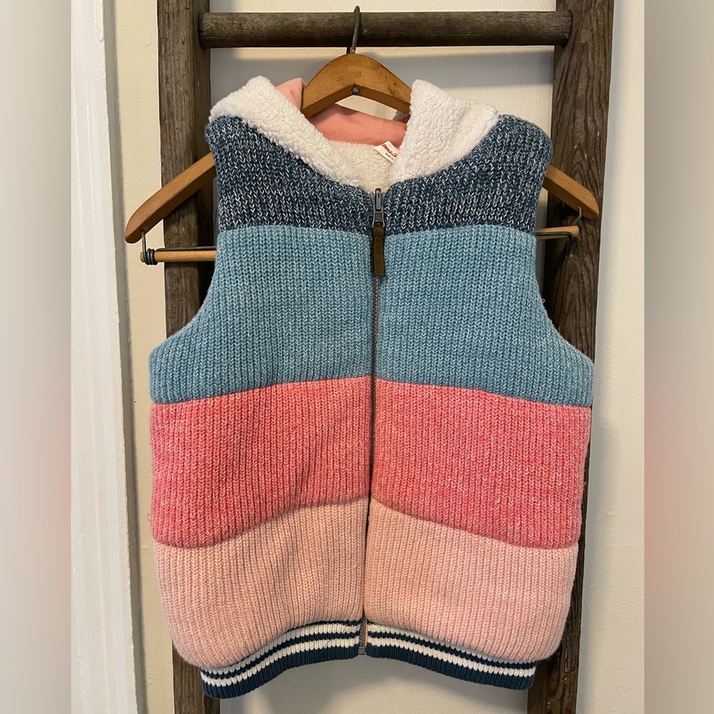 Hanna Andersson Reversible Sherpa Vest size 140 (10)